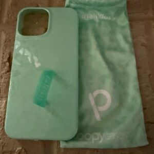 Loopy - 13 Pro Max - Mint Leopard Phone Cover with Bag